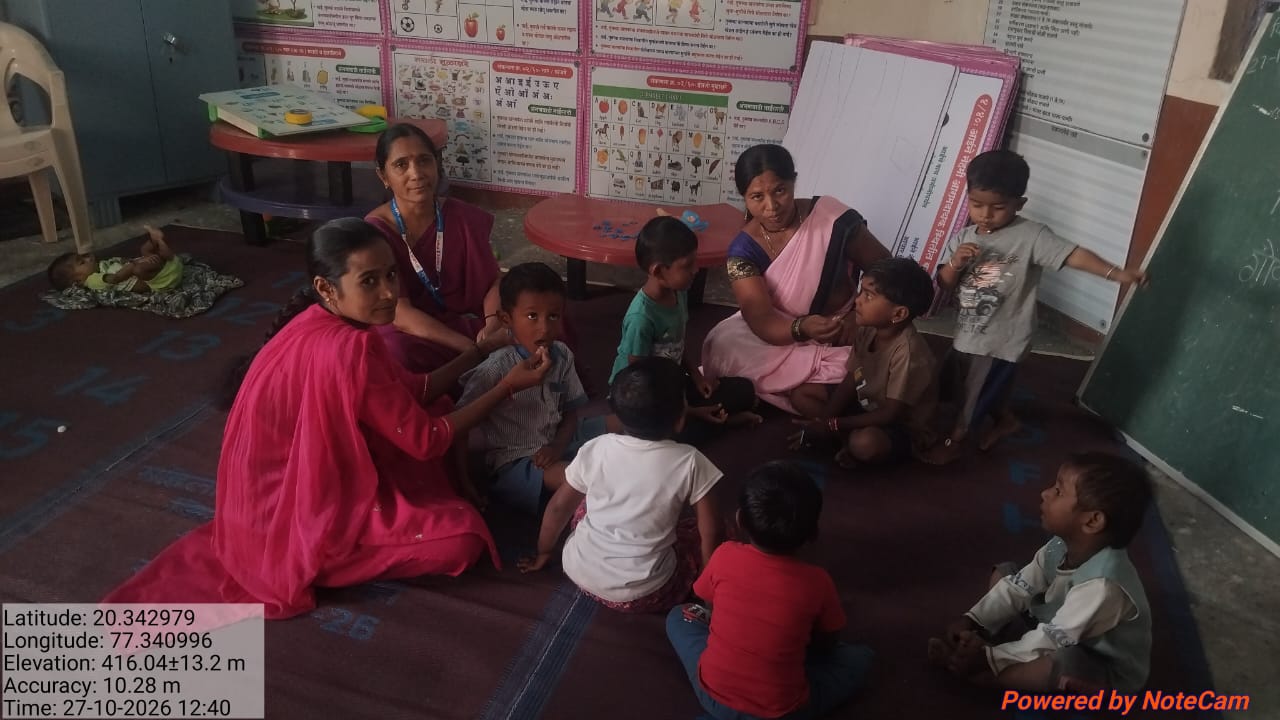 वाडा फार्म येथे जंतनाशक गोळ्या वाटप मोहीम आरोग्य जनजागृतीवर भर