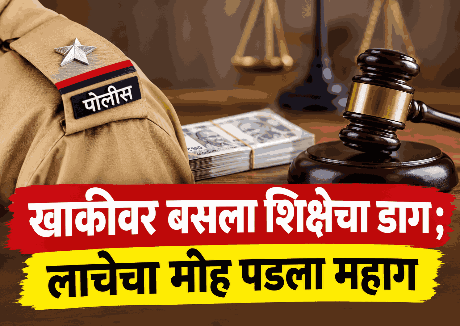 खाकीवर बसला शिक्षेचा डाग ; लाचेचा मोह पडला महाग